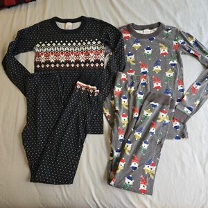 Hanna Andersson Kids Pajama Set - Holiday Fair Isle Snowflake Winter Polar Bears